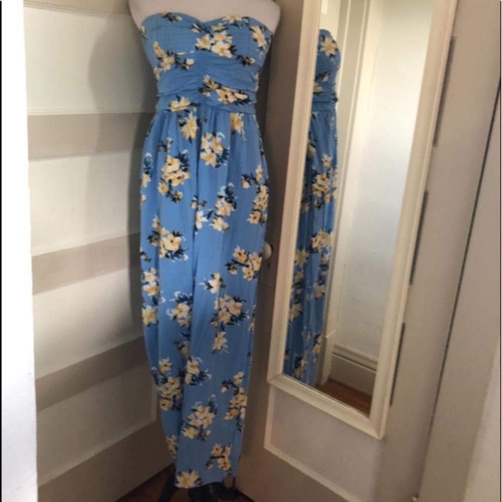 Band of gypsies strapless jumpsuit.
